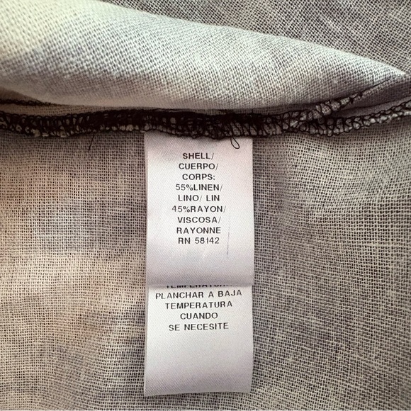 NEW London Times linen-blend collared sleeveless shift dress - Picture 7 of 7